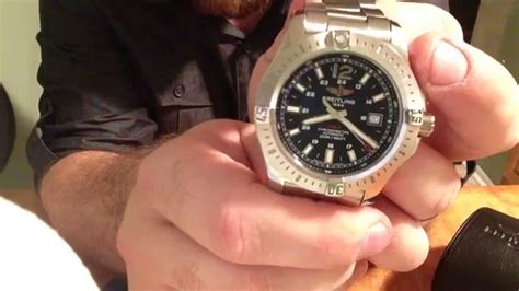 breitling colt watch unboxing blue|breitling colt watch review.